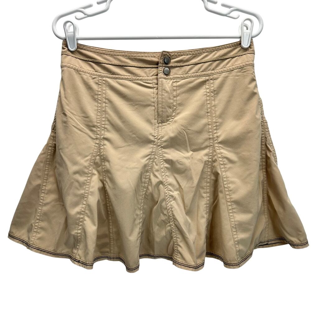 Title Nine Skort Tan Pleated Zip front Skort 4